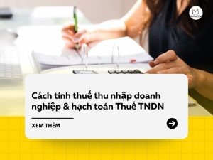 Chi tiết cách tính thuế thu nhập doanh nghiệp & hạch toán Thuế TNDN