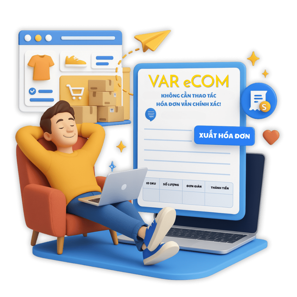 Xuất hóa đơn trên sàn TMĐT tại VAR eCOM