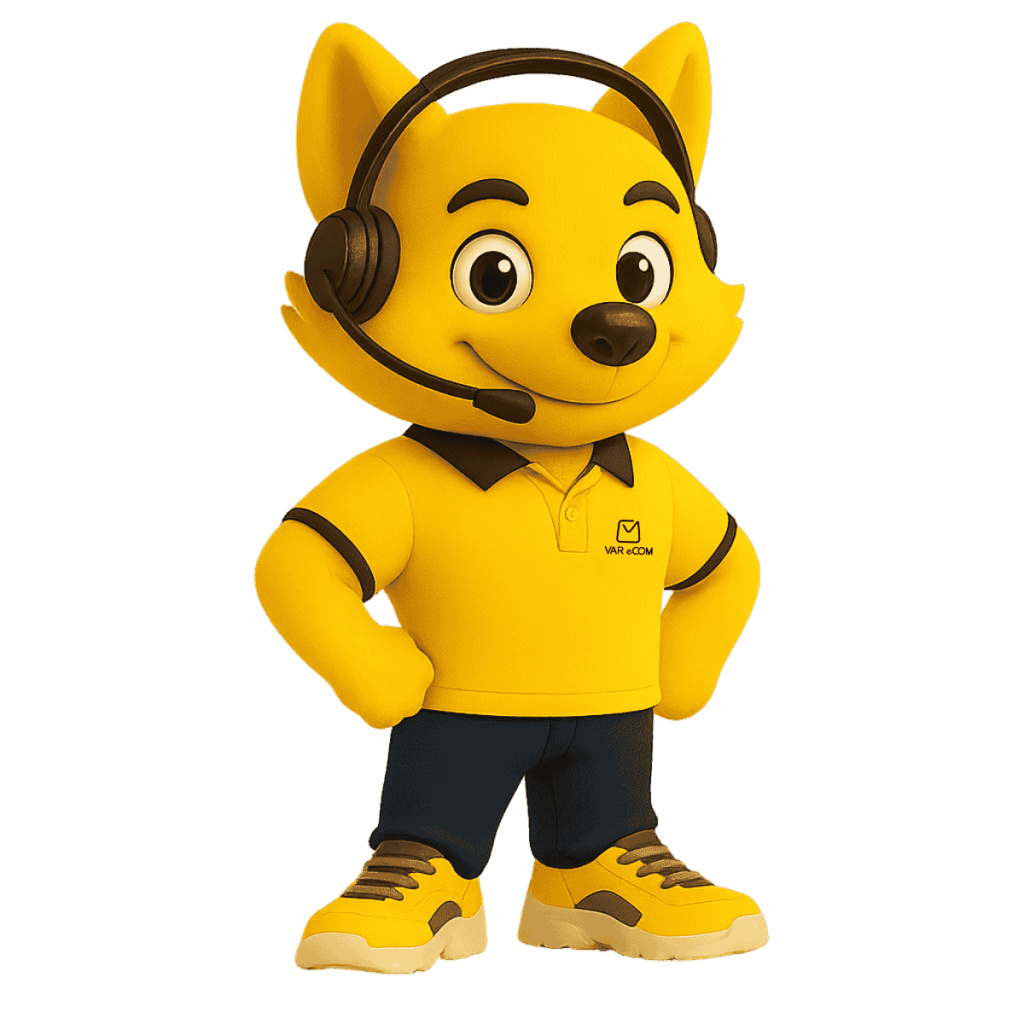 Trang liên hệ - linh vật VAR eCOM