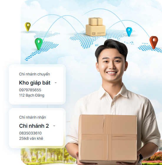 Chuyển hàng linh hoạt giữa các chi nhánh