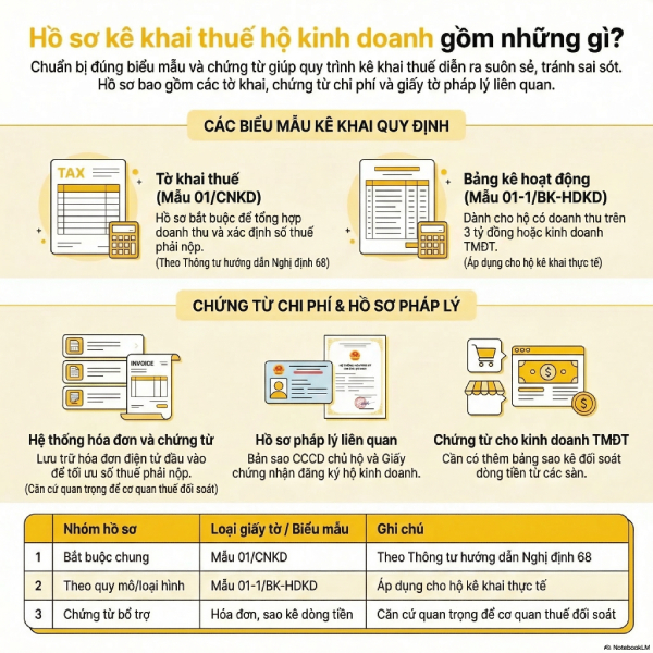 Kê khai thuế hộ kinh doanh: Cách thực hiện chi tiết từng bước
