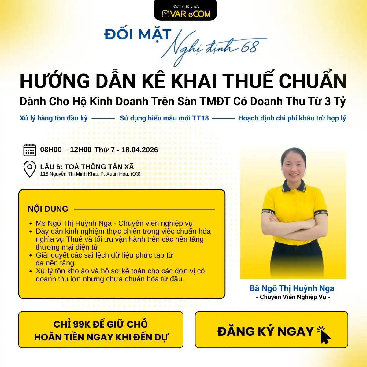 Hướng dẫn kê khai thuế chuẩn cho hộ kinh doanh thương mại điện tử doanh thu từ 3 tỷ mới nhất 2026