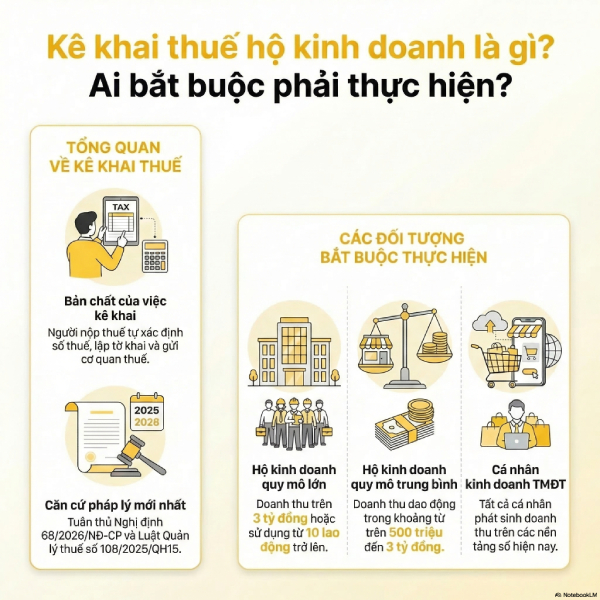 Kê khai thuế hộ kinh doanh: Cách thực hiện chi tiết từng bước