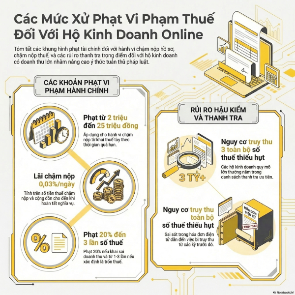 Doanh thu từ 3 tỷ: Kê khai thuế hộ kinh doanh online sao cho đúng chuẩn?