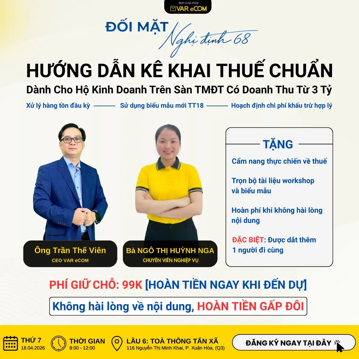 Hướng dẫn kê khai thuế chuẩn cho hộ kinh doanh thương mại điện tử doanh thu từ 3 tỷ mới nhất 2026