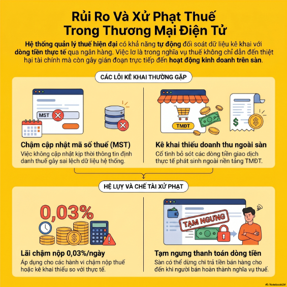 Quy định khai thuế thương mại điện tử cho hộ kinh doanh