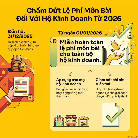Bỏ thuế khoán hộ kinh doanh từ 2026: Hướng dẫn chi tiết cách nộp thuế