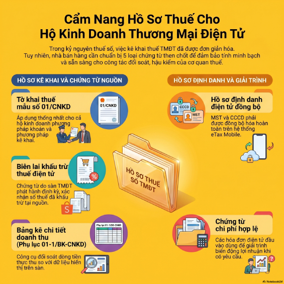 Hướng dẫn kê khai thuế thương mại điện tử 2026: Quy trình & Quy định mới nhất