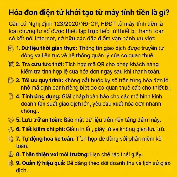 Hướng dẫn mua và sử dụng hóa đơn điện tử máy tính tiền cho HKD