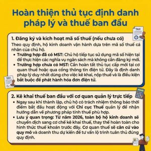 sau khi đăng ký hộ kinh doanh cần làm gì