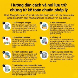 quy định về cách và nơi lưu trữ chứng từ kế toán