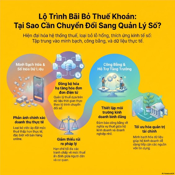 Bỏ thuế khoán hộ kinh doanh từ 2026: Hướng dẫn chi tiết cách nộp thuế