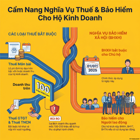 Hộ kinh doanh cá thể phải nộp những loại thuế nào?