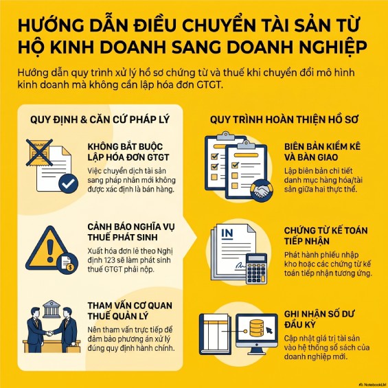 Chuyển hàng tồn kho sang doanh nghiệp: Cách hạch toán & kê khai thuế