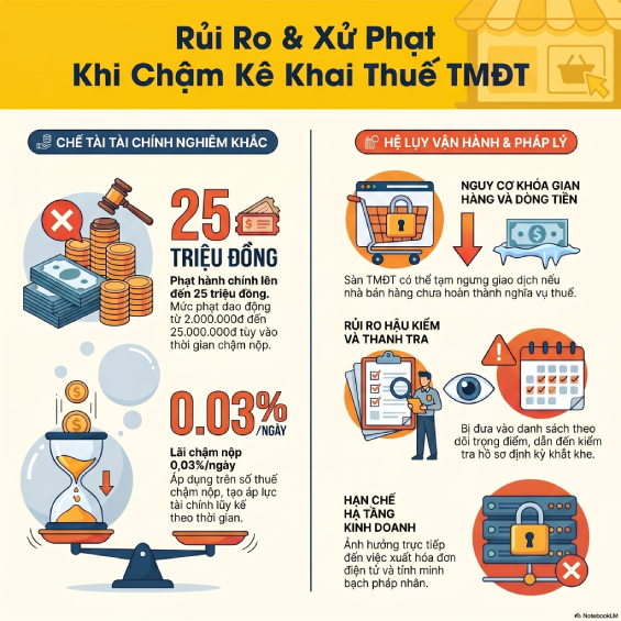 Hướng dẫn kê khai thuế thương mại điện tử 2026: Quy trình & Quy định mới nhất