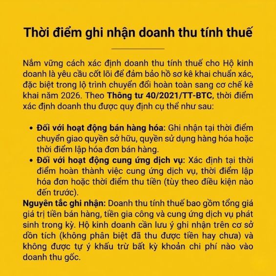 Cách xác định doanh thu tính thuế cho Hộ kinh doanh chuẩn xác nhất