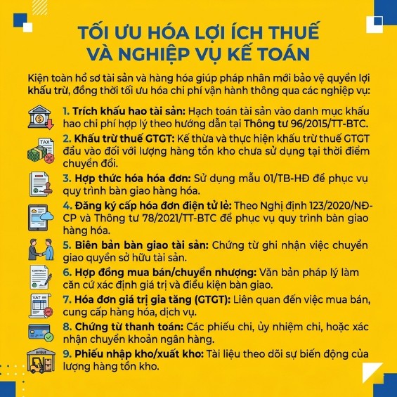 Vì sao cần xử lý hàng tồn kho khi chuyển HKD sang doanh nghiệp?