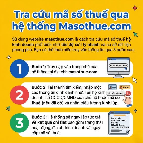 Cách tra cứu mã số thuế kinh doanh đơn giản, kết quả ngay