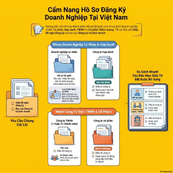 Trọn bộ hồ sơ chuyển hộ kinh doanh lên doanh nghiệp chuẩn pháp lý
