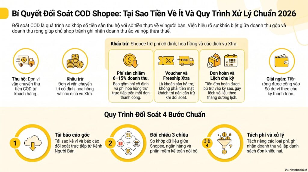 Kế toán đa sàn quản lý tài chính Shopee TikTok Lazada