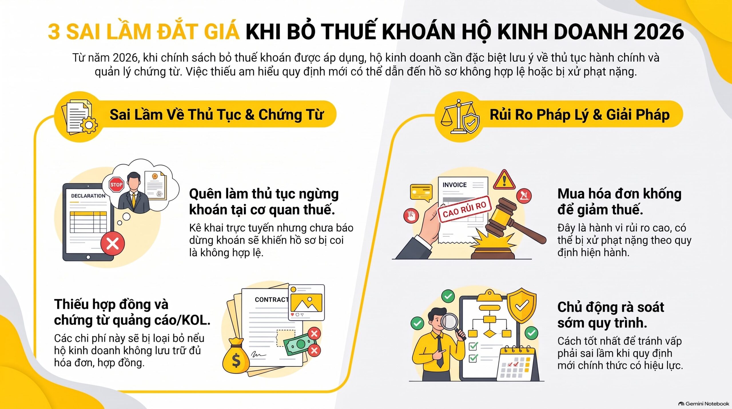 Bỏ thuế khoán hộ kinh doanh 2026: 3 con số phải nhớ và cách nộp thuế mới nhất