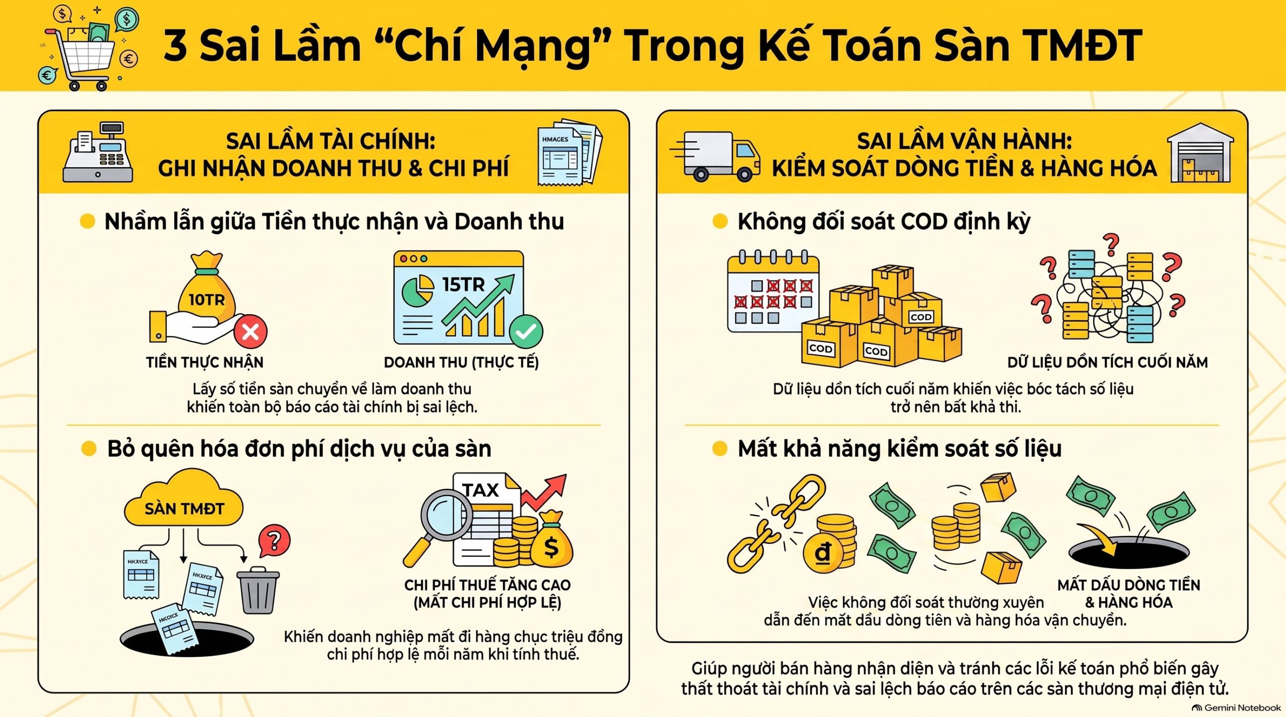 Vì sao kế toán sàn thương mại điện tử quan trọng với nhà bán hàng?