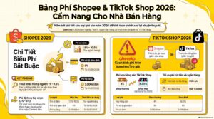 bảng phí shopee 2026 chi tiết phí sàn phí rút tiền