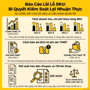 Báo cáo lãi lỗ theo SKU chuẩn 2026 cho shop bán đa kênh