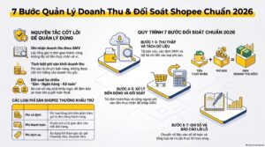 Cách quản lý tồn kho bán hàng online cho shop đa sàn Shopee TikTok Lazada