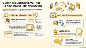 Cách tra cứu nghĩa vụ thuế hộ kinh doanh trên eTax Mobile và Thuế điện tử