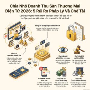 chia nhỏ doanh thu sàn thương mại điện tử né thuế rủi ro kiểm tra 2026
