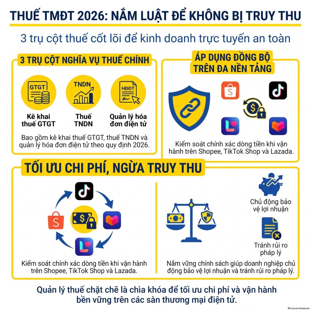 chính sách thuế đối với doanh nghiệp thương mại điện tử mới nhất