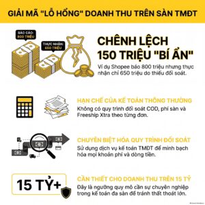 Dịch vụ kế toán tmđt cho doanh nghiệp và hộ kinh doanh bán hàng đa sàn