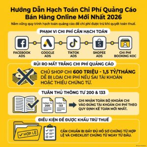 Hạch toán chi phí quảng cáo bán hàng online cho shop TMĐT