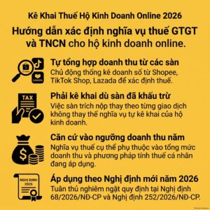 kê khai thuế hộ kinh doanh online khi sàn thương mại điện tử đã khấu trừ thuế