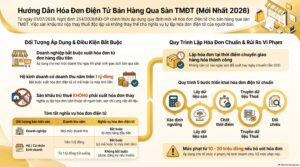 Hóa đơn điện tử bán hàng qua sàn thương mại điện tử theo Nghị định 254/2026/NĐ-CP