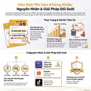 Hóa đơn phí sàn không khớp - nguyên nhân và cách xử lý cho shop TMĐT