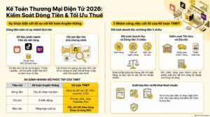 Kế toán thương mại điện tử là gì - tổng quan 5 nhóm việc cho shop online 2026