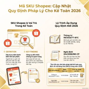 Mã SKU Shopee ghi sổ kế toán đúng chuẩn 2026