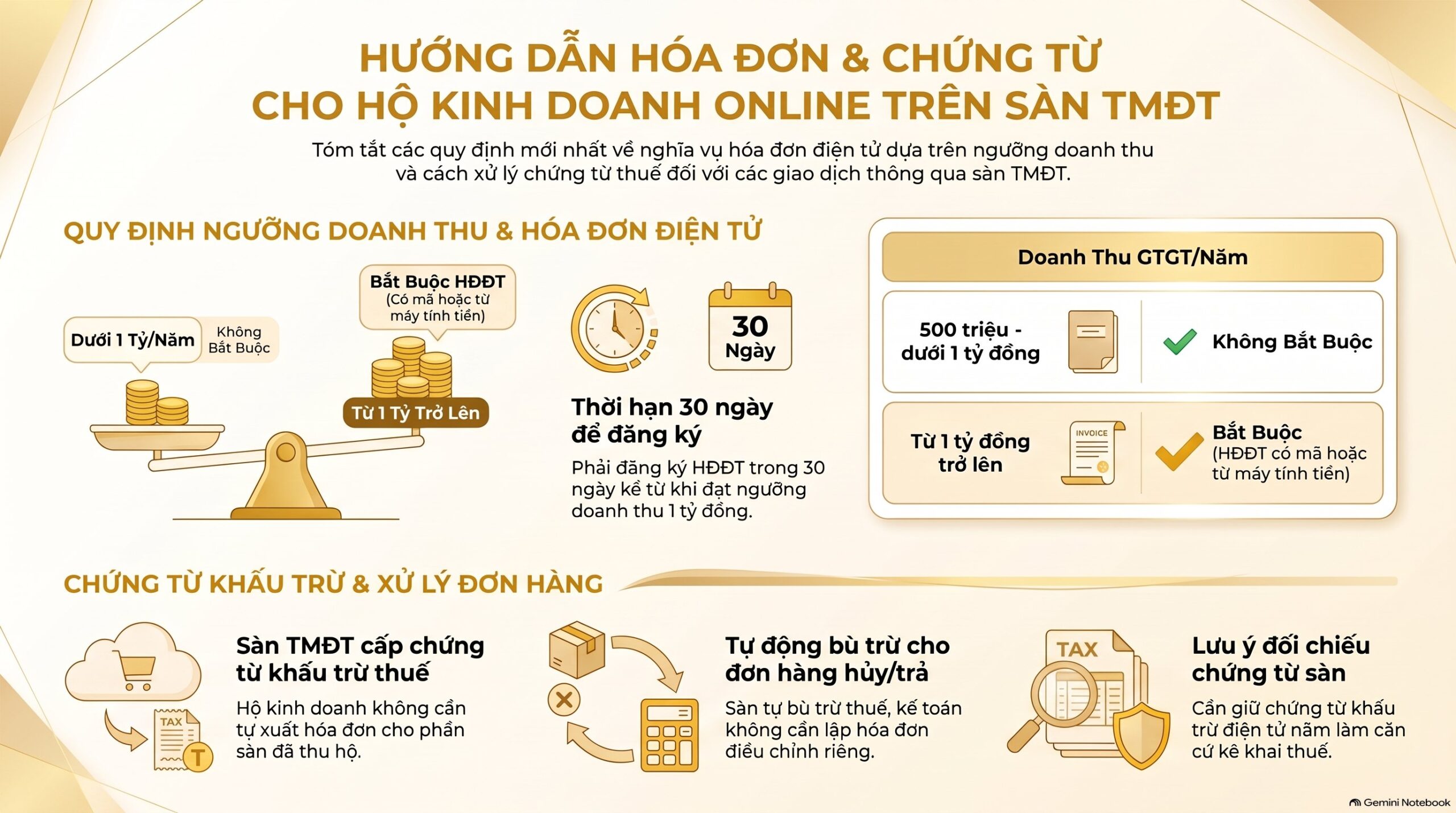 Kê khai thuế hộ kinh doanh online hạch toán thế nào? Mới nhất 2026