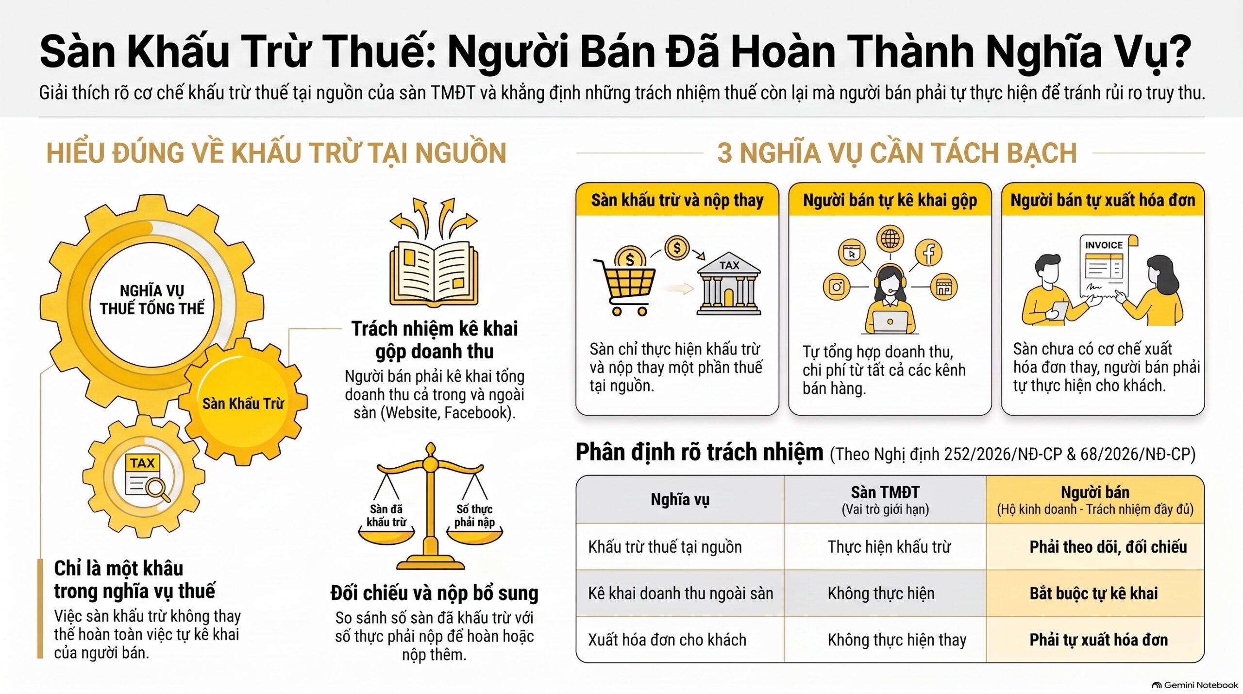 Sàn khấu trừ thuế tại nguồn hạch toán thế nào? Cập nhật mới nhất 2026