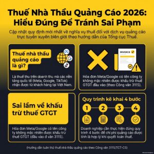 Thuế nhà thầu quảng cáo TikTok Facebook Google là gì