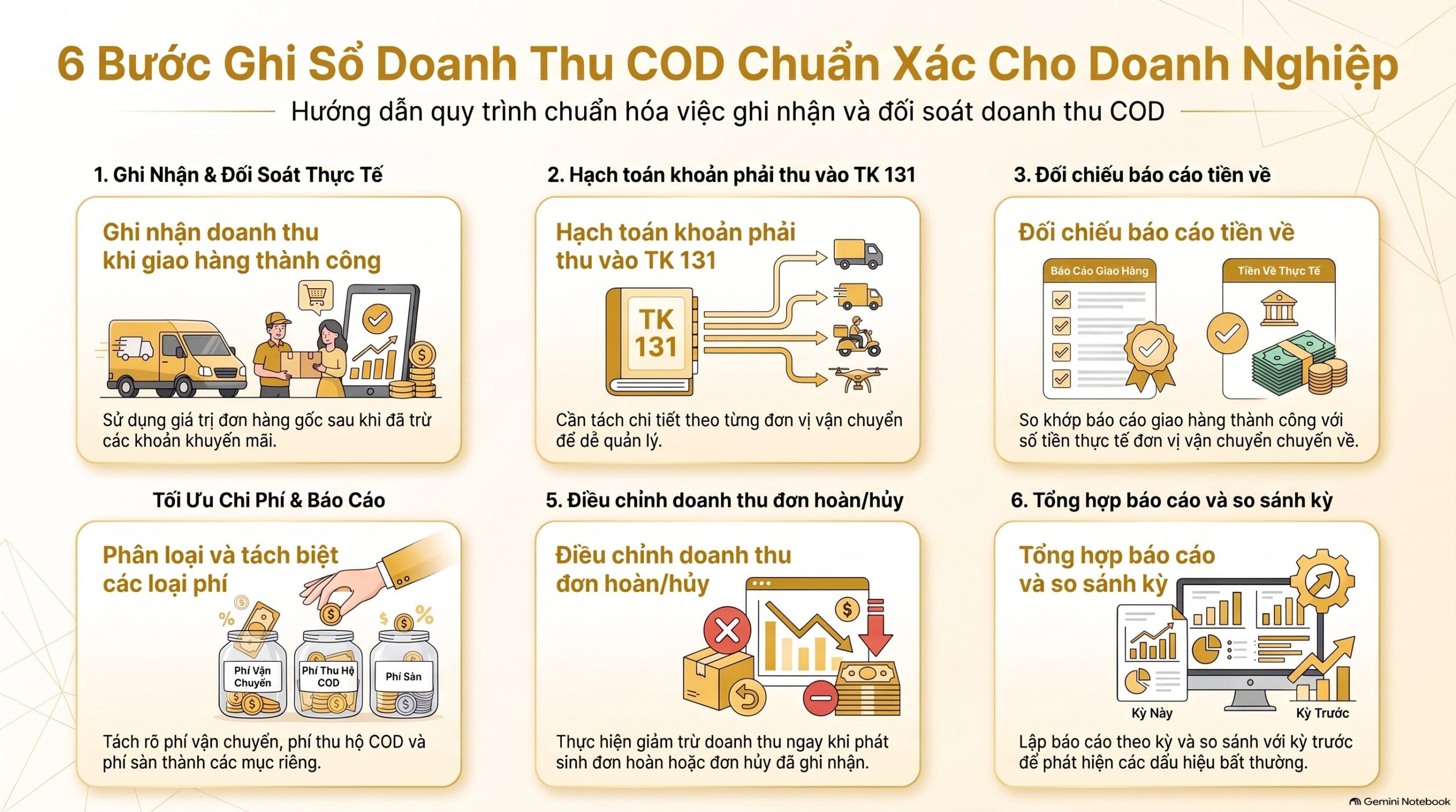 Ghi Sổ Doanh Thu COD: Hướng Dẫn Hạch Toán Chi Tiết, Mới Nhất 2026