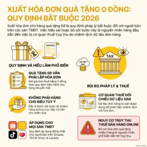 Xuất hóa đơn quà tặng 0 đồng trên sàn 2026