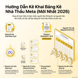 Bảng kê nhà thầu Meta trong tờ khai đăng ký thuế nộp thay