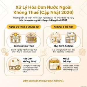 Bảng phân loại hóa đơn nước ngoài không có dòng thuế GTGT