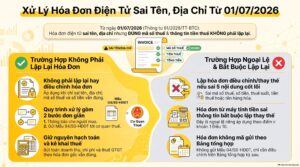 Hóa đơn sai tên địa chỉ có phải lập lại không theo Thông tư 91/2026/TT-BTC