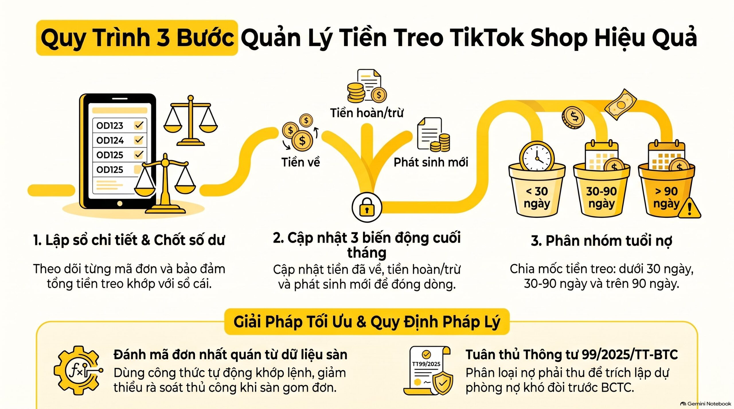 Căn cứ pháp lý nào quy định xử lý tiền treo TikTok Shop?