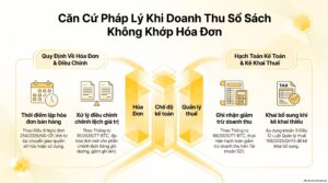 Doanh thu trên sổ sách không khớp hóa đơn: bảng đối chiếu doanh thu kế toán và hóa đơn