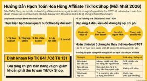 Hạch toán hoa hồng affiliate TikTok Shop khi chỉ có biên nhận